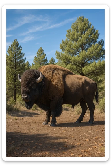 Bison sticker