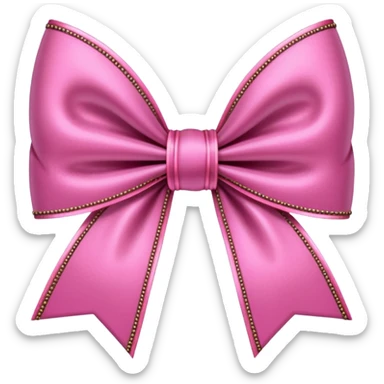 pink gothic bow sticker