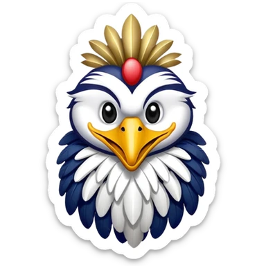 New Orleans Pelicans basketball mascot sticker