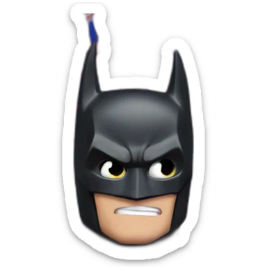 batman with a Fc Barcelona flag  sticker