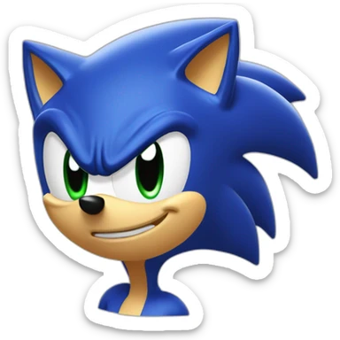 Mdrrrr le Sonic qui fait caca ça va ?? sticker
