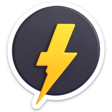 instant upgrade button with lightning bolt sticker