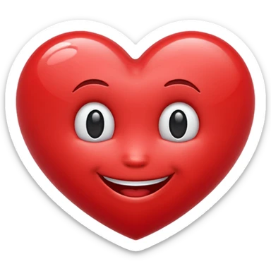 Heart emoji laughing  sticker