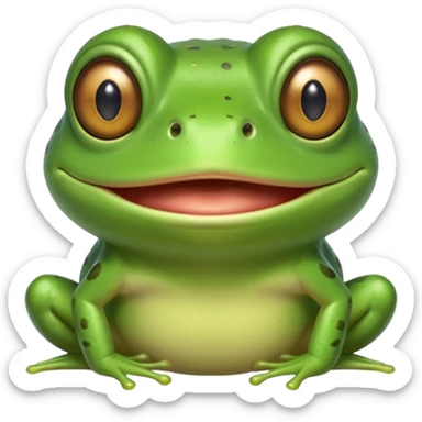 A Frog smoking a blunt sticker