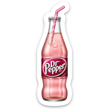 light pink dr pepper sticker