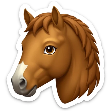 Crie a imagem de um cavalo sticker