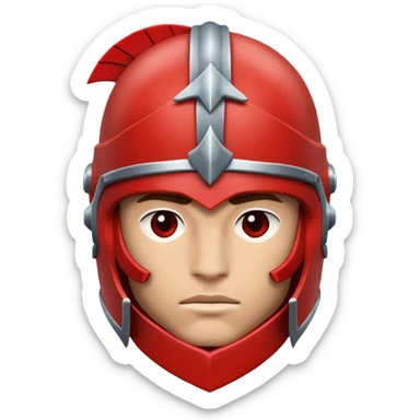  red helmet gladiator sticker