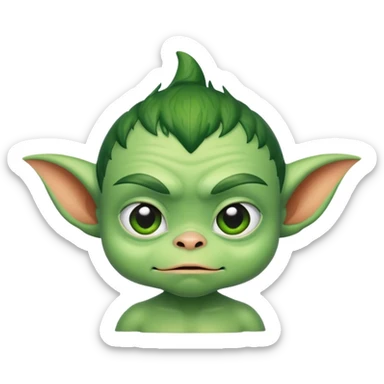 Toddler gremlin sticker