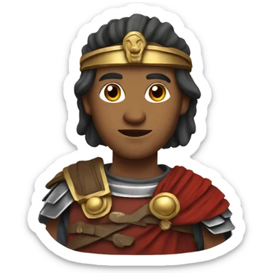 an ancient Roman soldier  sticker