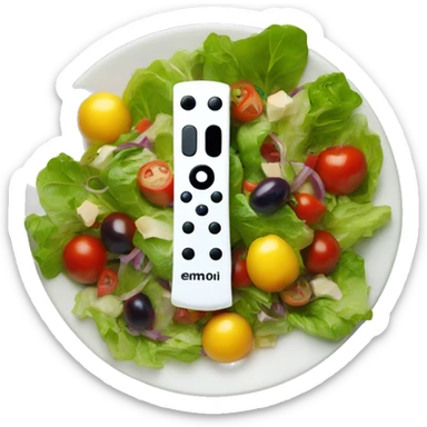 wii remote in a salad sticker