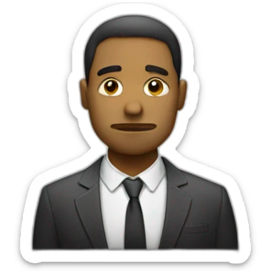 Sad bussiness man sticker