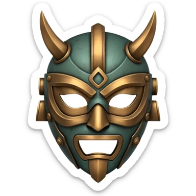Warrior Battle Mask sticker