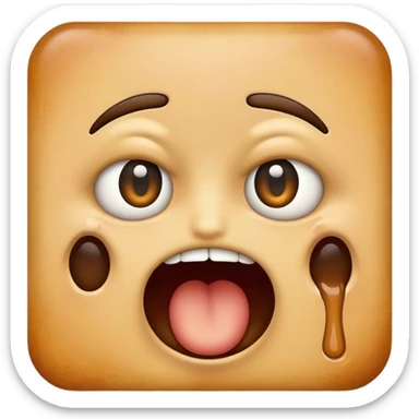 an emoji choking itself with its eyes popping out sticker