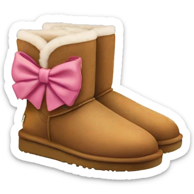 Ugg boots with coquette bow  sticker
