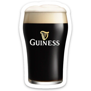 A Royal pint of Guinness Stout  sticker