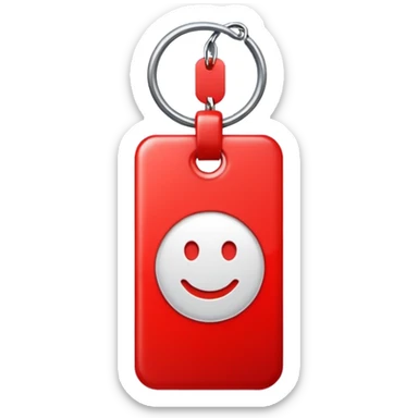 Tag vermelha sticker