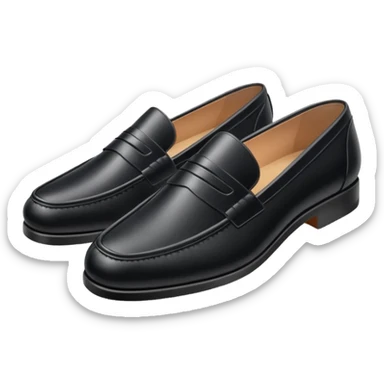 Black Leather Loafer sticker