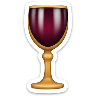 Wine goblet sticker
