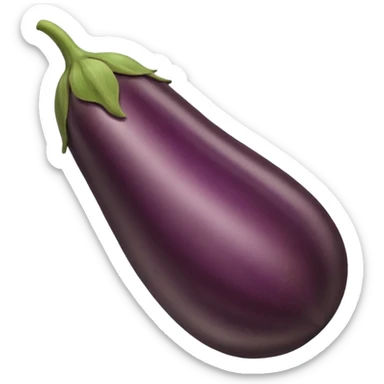 brown eggplant sticker