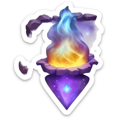 magical elements sticker