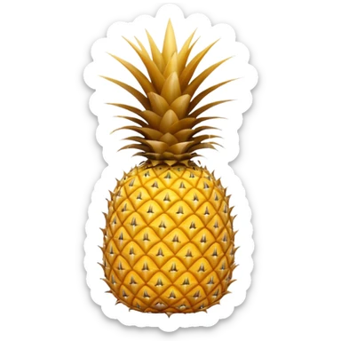 An upside down pineapple sticker