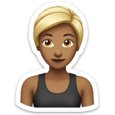Female personal trainer sticker