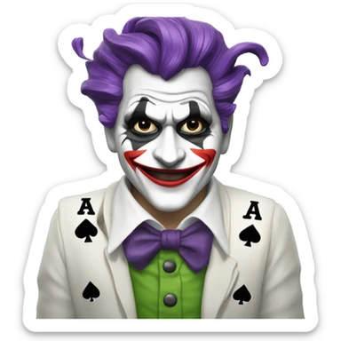 Balatro, on a joker card.  sticker