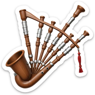 Scottish bagpipes sticker