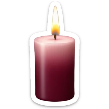 Maroon candle  sticker