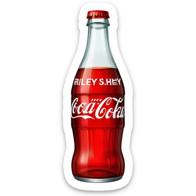 Coke bottle that says Riley sticker