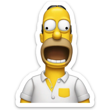 Homer simson sticker