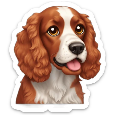 red cocker-spaniel sticker
