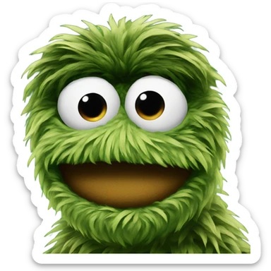 Oscar the grouch sticker