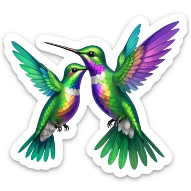 MORE HUMMINGBIRDS sticker