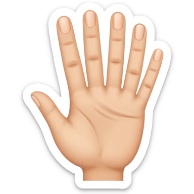 First finger and thumb touching  sticker