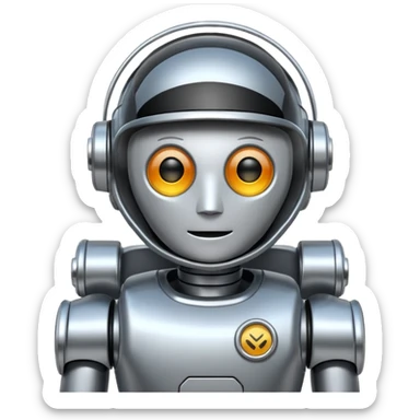 robot copilot sticker