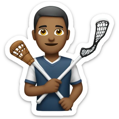 Just leave adult in emoji but put a lacrosse stick in hand  sticker