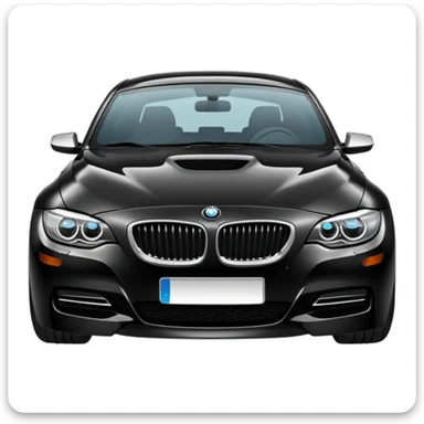 Make me a BMW car black  sticker