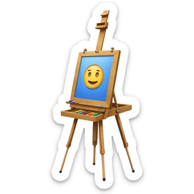 artist easel sticker
