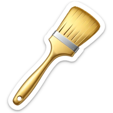 golden brush sticker