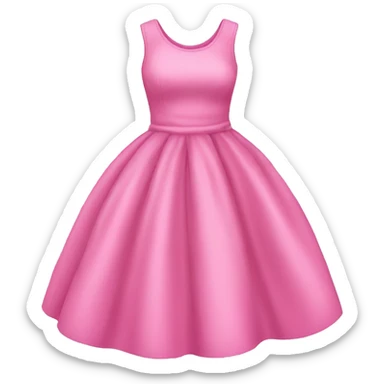 Pink dress sticker