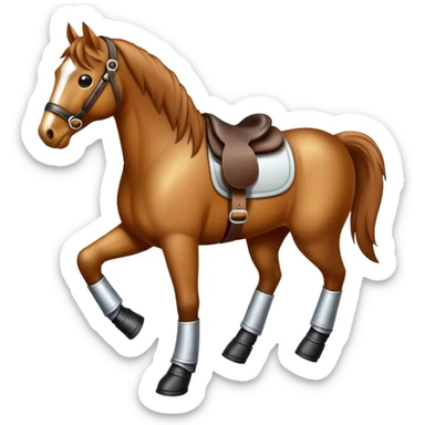 caballo con zapatos sticker
