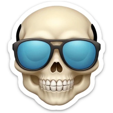 😜+💀 sticker