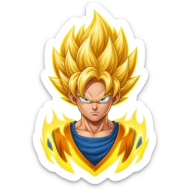 Goku instinto superior sticker