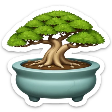 Bonsai pot Flintstones style  sticker