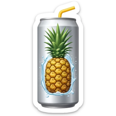 energy drink coconut and pinaple sticker