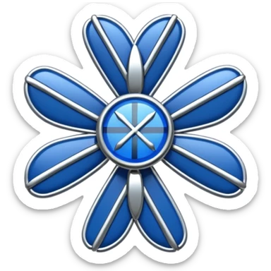 blue scotish pin for map sticker