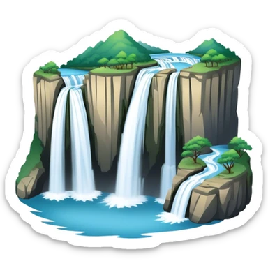 Huangguoshu Waterfall in Guizhou Province sticker