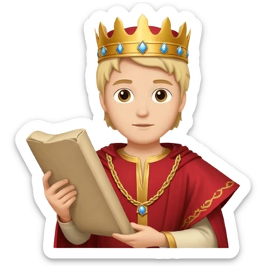 un heraldo del rey sticker