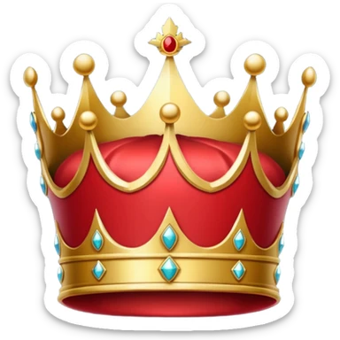 RED Crown King sticker